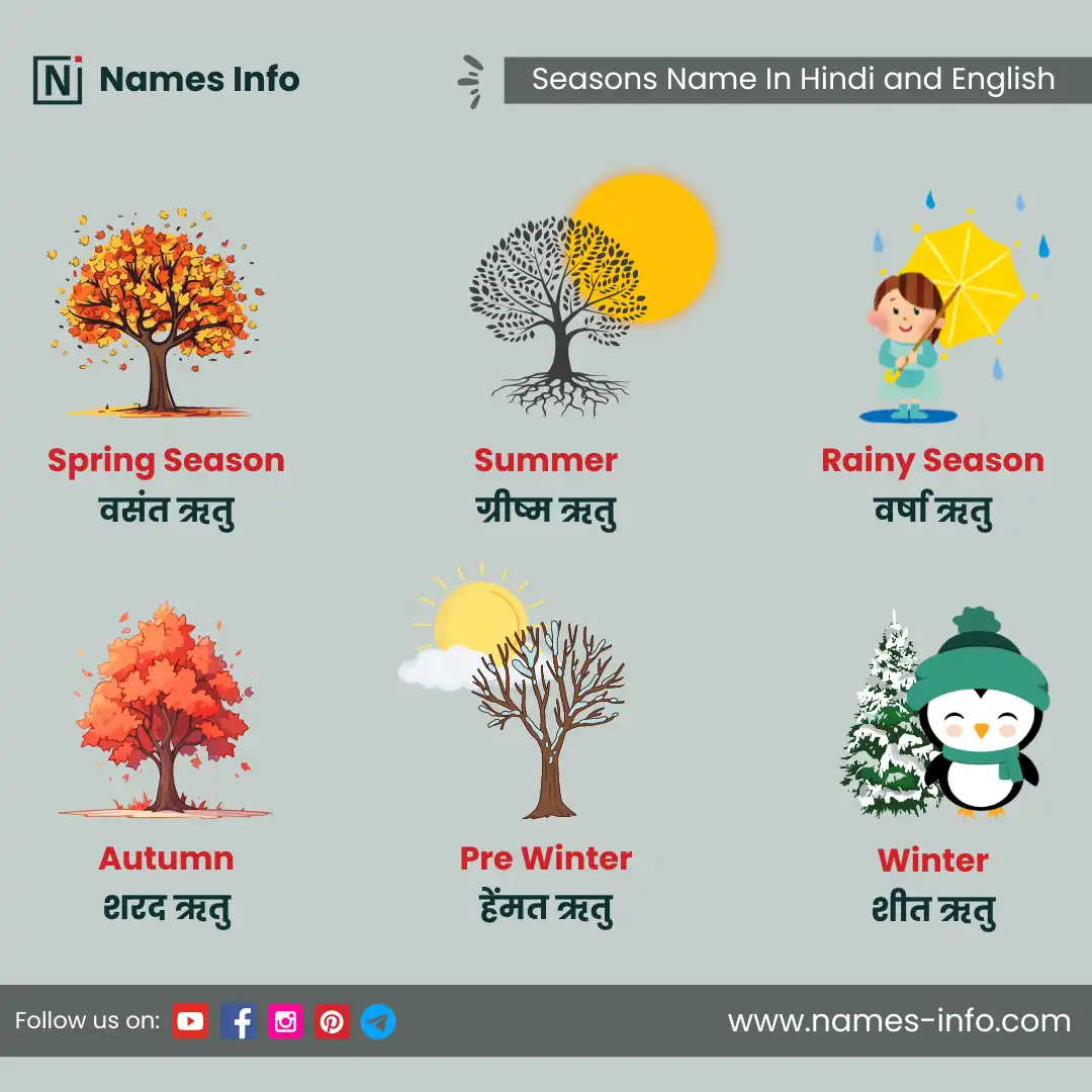 seasons name in hindi and english